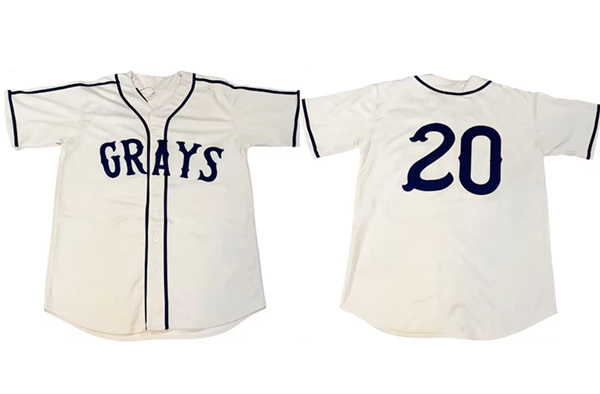 Men's Homestead Grays Active Player Custom White Stitched Baseball Jersey